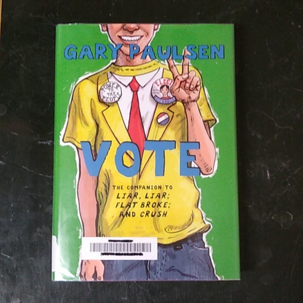 Gary Paulsen Vote Children's Chapter Book Junior Fiction Homeschool Classroom